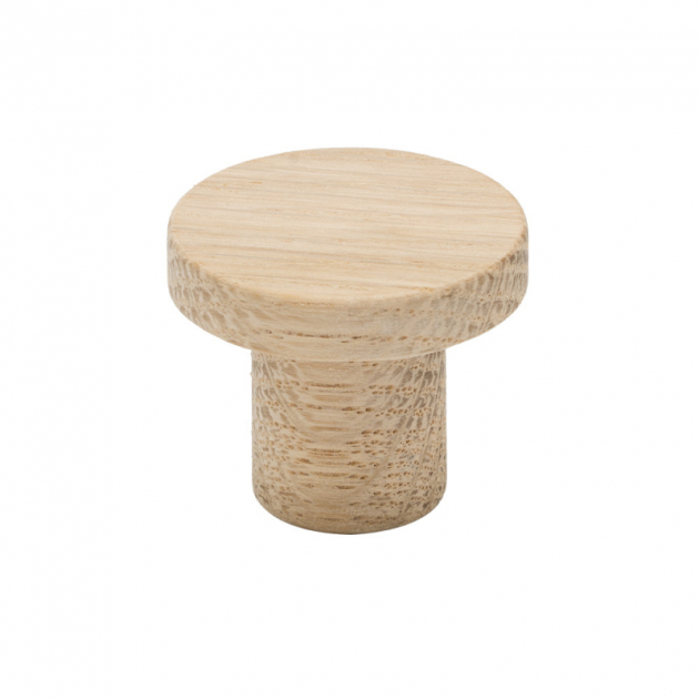 Knob Circum - 33mm - Untreated oak in the group Products / Knobs / Wooden Knobs at Beslag Design i Båstad Aktiebolag (255643-11)