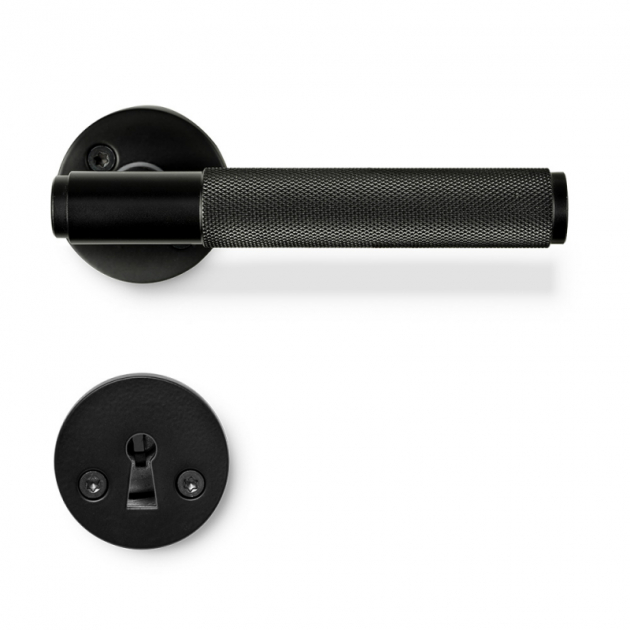 Door handle Riff - Matt black in the group Products / Door handles / Door handles at Beslag Design i Båstad Aktiebolag (751020-41)