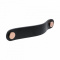Handle Loop Round - 128mm - Black leather/polished copper