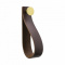 Hook Loop Strap - Brown leather/polished brass