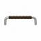 Handle SS-A - Stainless steel/brown leather