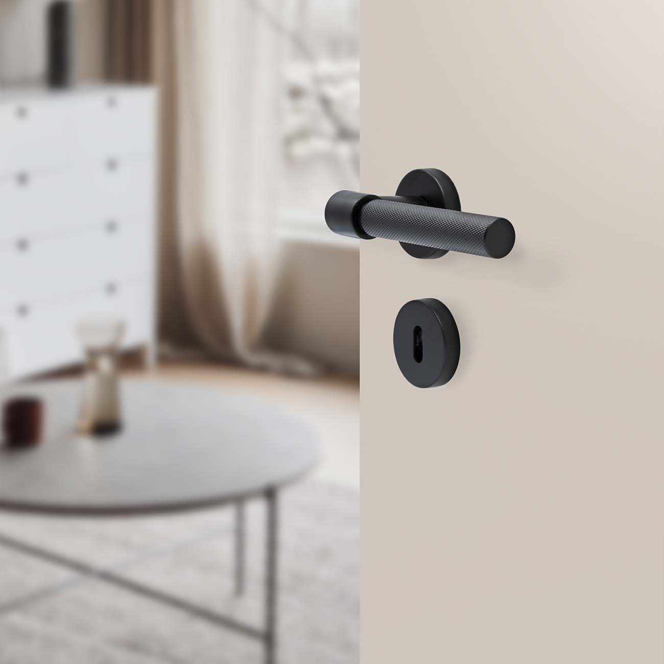 Door handle for modular lock