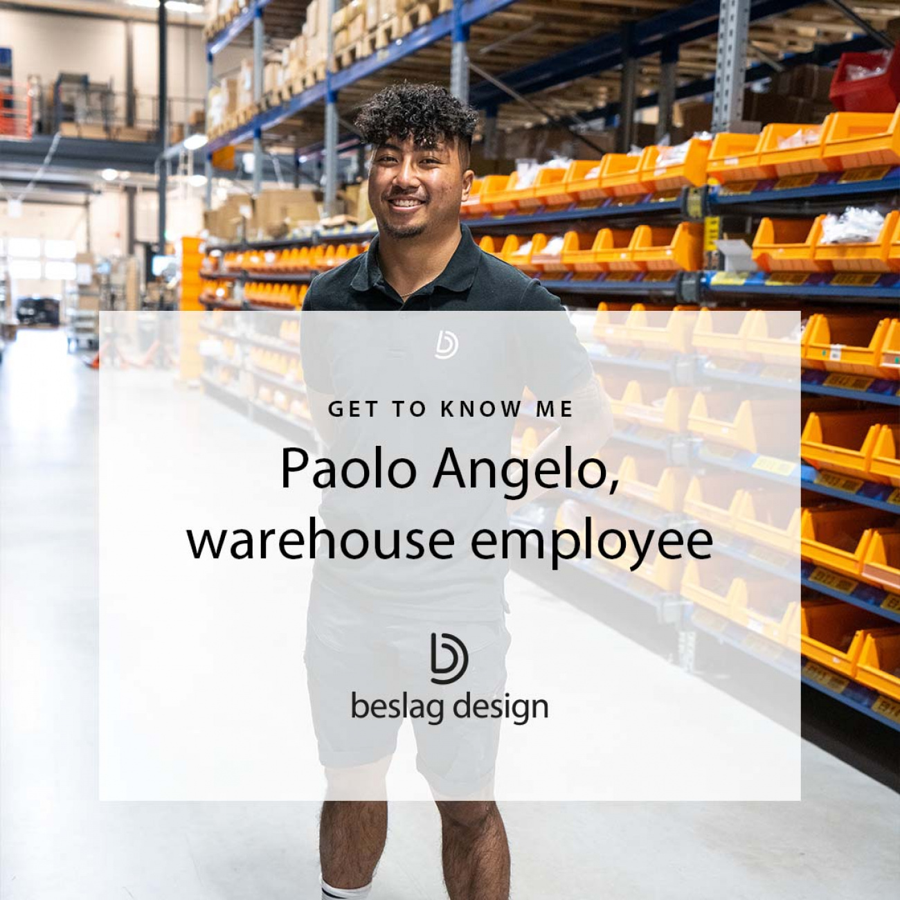 Get to know me: Paolo Angelo, warehouse employee
