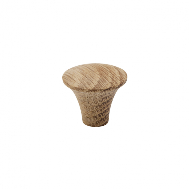 Knob Rut - 27mm - Oak untreated in the group Products / Knobs / Wooden Knobs at Beslag Design i Båstad Aktiebolag (207001-11)