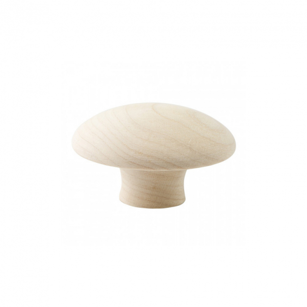Knob Mushroom - 50mm - Untreated birch in the group Products / Knobs / Wooden Knobs at Beslag Design i Båstad Aktiebolag (255621-11)