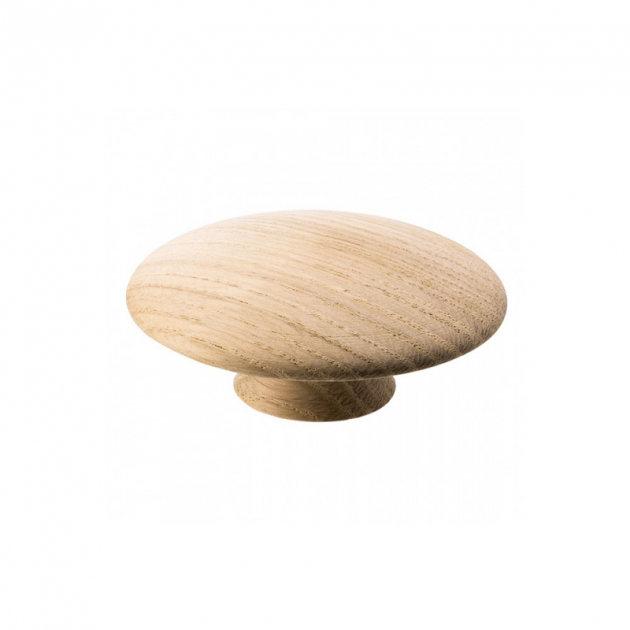 Knob Mushroom - 65mm - Untreated Oak in the group Products / Knobs / Wooden Knobs at Beslag Design i Båstad Aktiebolag (255625-11)