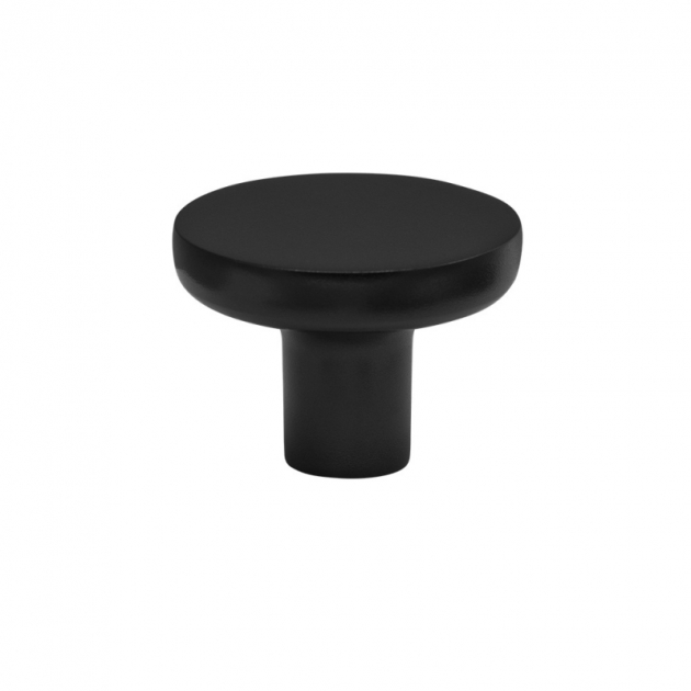 Knob Vibe Plain - 38mm - Matte black in the group Products / Knobs / Black Knobs at Beslag Design i Båstad Aktiebolag (308415-11)