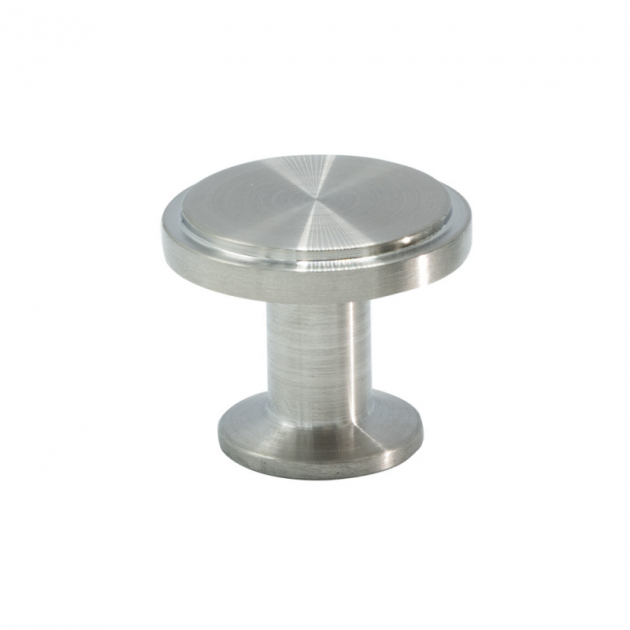 Knob Uno - 30mm - Brushed stainless in the group Products / Knobs at Beslag Design i Båstad Aktiebolag (343313-11)