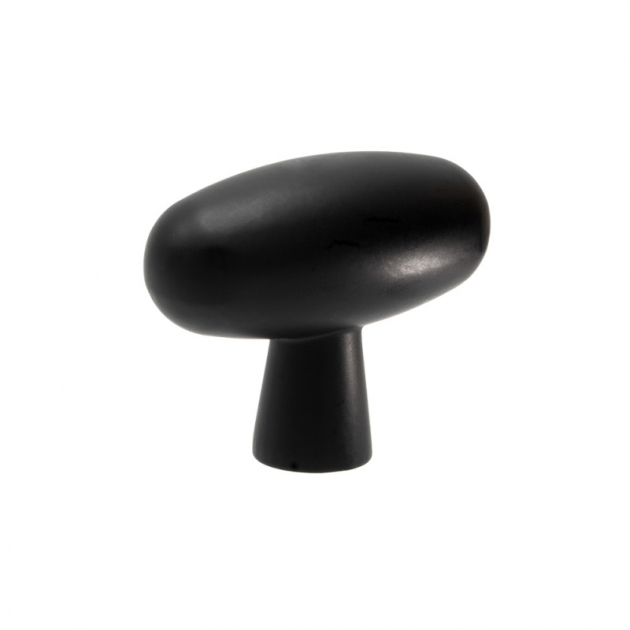 Cabinet Knob T Oliver - Matt black in the group Products / Knobs at Beslag Design i Båstad Aktiebolag (343410-11)