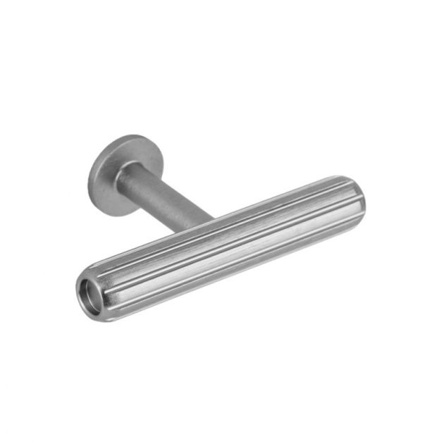 Knob T Rille mini - Stainless steel look in the group Products / Knobs at Beslag Design i Båstad Aktiebolag (372999-11)
