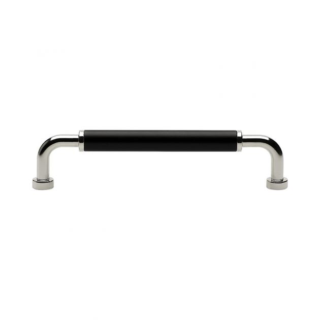 Handle Brohult M - 128mm - Nickel plated/Black in the group Products / Handles at Beslag Design i Båstad Aktiebolag (397045-11)