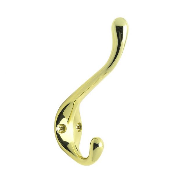 Hook Lagan - Polished Brass in the group Products / Hooks at Beslag Design i Båstad Aktiebolag (590012-21)