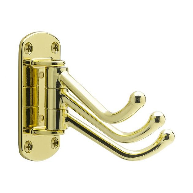 Hook Lyr - Polished Brass in the group Products / Hooks at Beslag Design i Båstad Aktiebolag (590047-21)