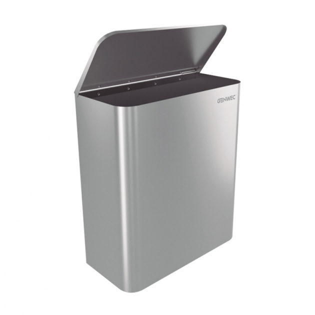 Sanitary napkin bin Stay - Brushed stainless steel  in the group Products / Bathroom Accessories / Public environment at Beslag Design i Båstad Aktiebolag (602445)