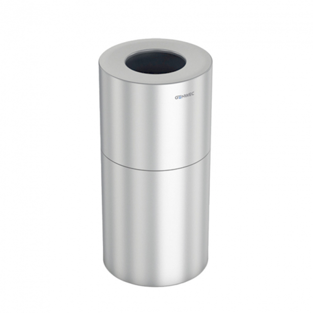 Waste bin Stay - 50L - Ø380mm - Brushed stainless steel  in the group Products / Bathroom Accessories at Beslag Design i Båstad Aktiebolag (602634)