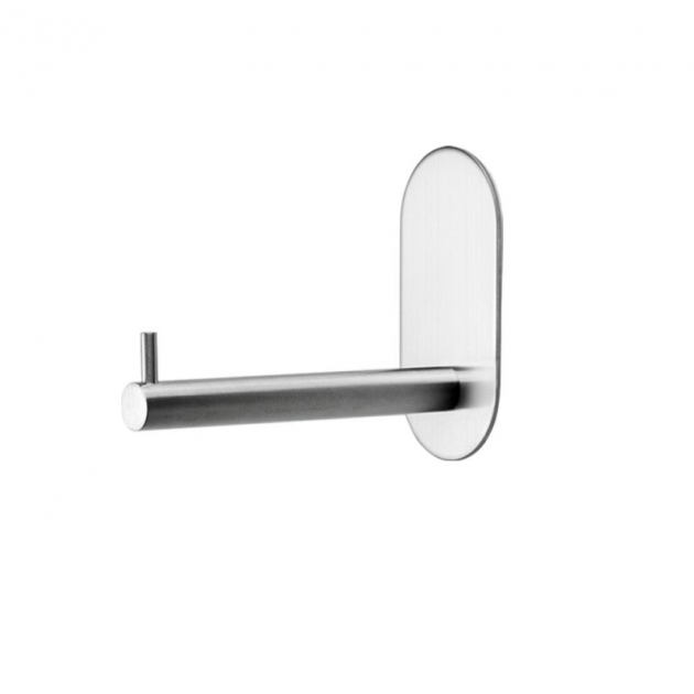 Base 100 - Spare Paper Holder - Brushed stainless steel in the group Products / Bathroom Accessories / Spare paper holder at Beslag Design i Båstad Aktiebolag (606022-21)