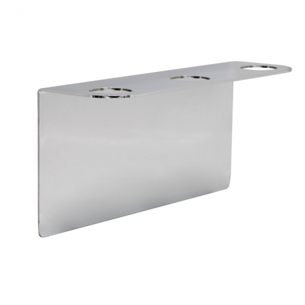 Base - Soap Pump Holder Triple - Polished chrome in the group Products / Bathroom Accessories / Soap Pump Holder at Beslag Design i Båstad Aktiebolag (606085-41)