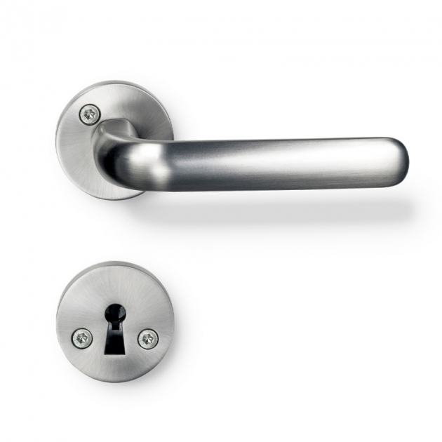 Door Handle Zermatt - Stainless Steel Look in the group Products / Door handles / Door handles at Beslag Design i Båstad Aktiebolag (75023-41)