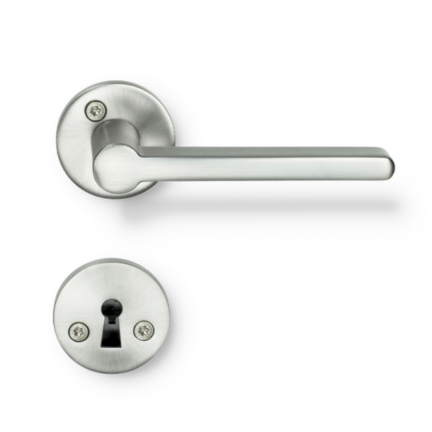 Door Handle Monza - Stainless steel look in the group Products / Door handles / Door handles at Beslag Design i Båstad Aktiebolag (75027-41)