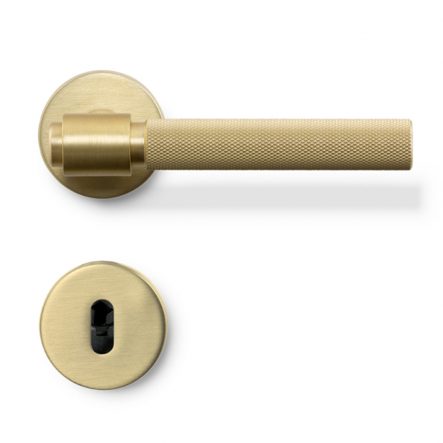 Door handle Helix 200 - Brushed brass, Door handle