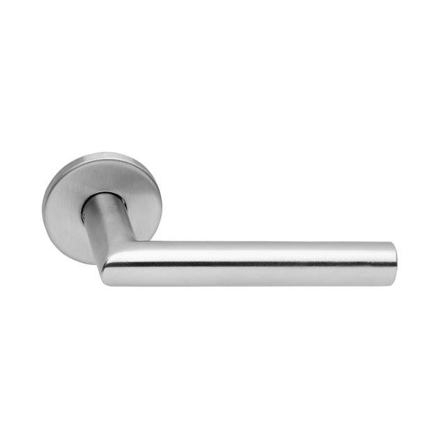 Door handle Futura 04 - 6119 - Stainless Steel in the group Products / Door handles / Door handles at Beslag Design i Båstad Aktiebolag (8046119)