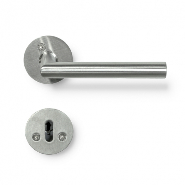 Door Handle Kastrup 04 - Stainless steel in the group Products / Door handles / Door handles at Beslag Design i Båstad Aktiebolag (890002-41)