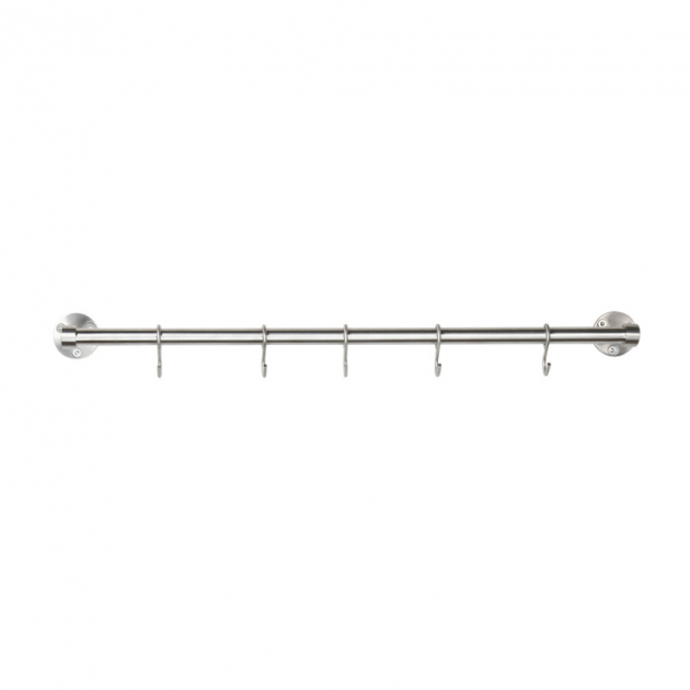 Kitchen rail Aveny - 600mm - Complete - Brushed stainless in the group Products / Hooks / Kitchen rail at Beslag Design i Båstad Aktiebolag (948001-41)