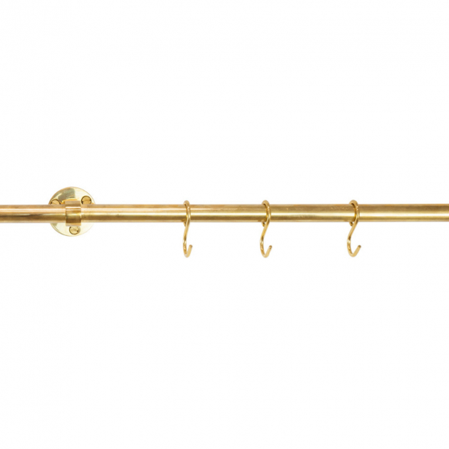 Extension rod Aveny - 600mm - Polished Untreated Brass in the group Products / Hooks / Kitchen rail at Beslag Design i Båstad Aktiebolag (948005-41)