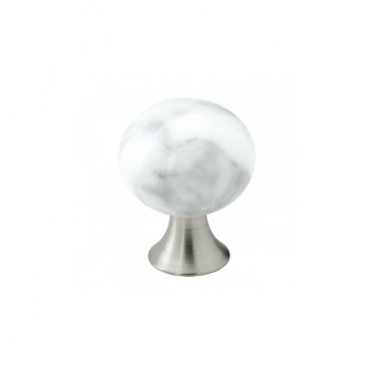 Knob Bead Straight - 28mm - Marble/grey