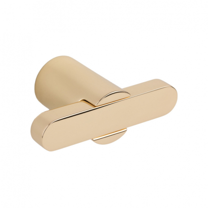 Knob T Fusion - Polished brass