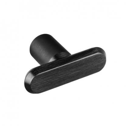 Knob T Face - Brushed black