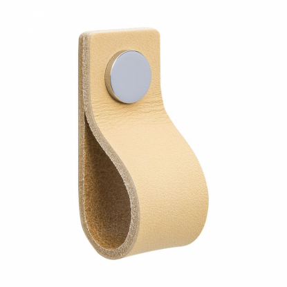 Loop - Nature leather/polished nickel plated
