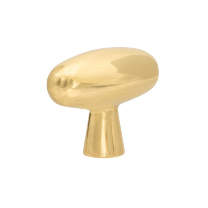 Cabinet Knob T Oliver - Polished brass