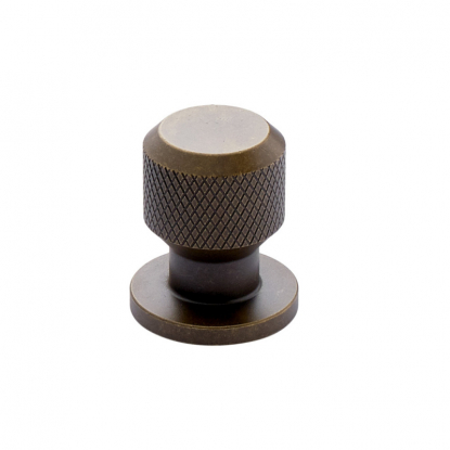 Knob Manor Round - Antique brass