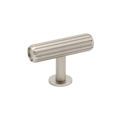 Knob T Rille - Stainless steel look