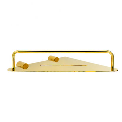 Match - Corner shelf - Polished brass