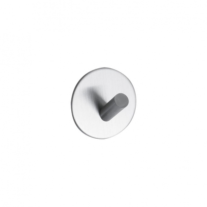 Base 100 - 1 Hook - Brushed stainless steel