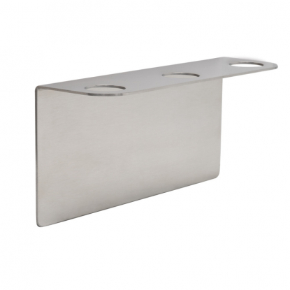 Base - Soap Pump Holder Triple - Brushed stainless steel