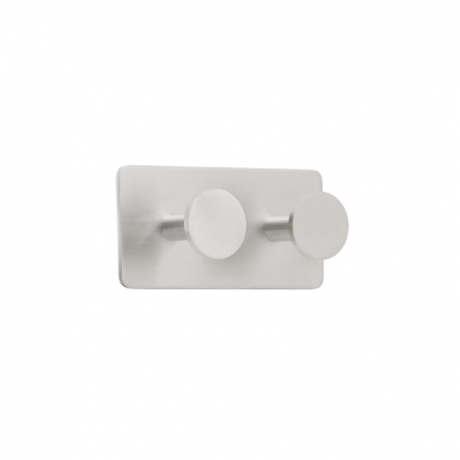 Base 210 - 2 Hook - Brushed stainless steel