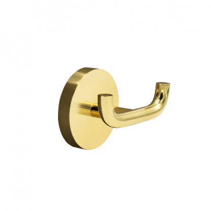 Calm - Double hook - Polished brass