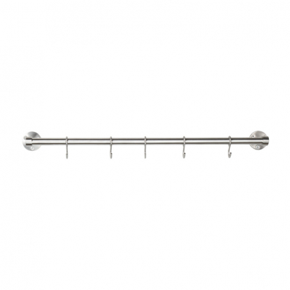 Kitchen rail Aveny - 600mm - Complete - Brushed stainless