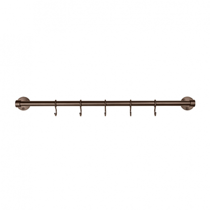Kitchen rail Aveny - 600mm - Complete - Burnished brass