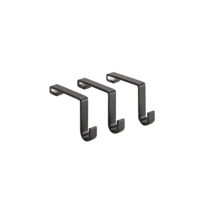 Hooks Systema - 3-p - Matte black