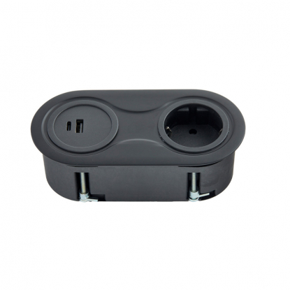 Power outlet Infini - Matt black