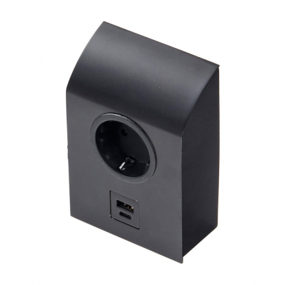 Power outlet mini Born - Matt black