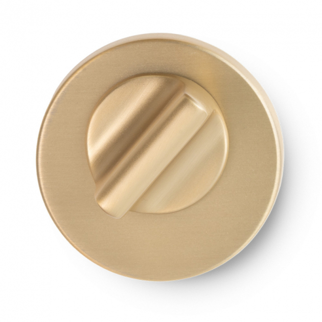 Toilet thumb turn R - Brushed gold in the group Products / Door handles / Toilet thumb turn at Beslag Design i Båstad Aktiebolag (toavred-r-guld)