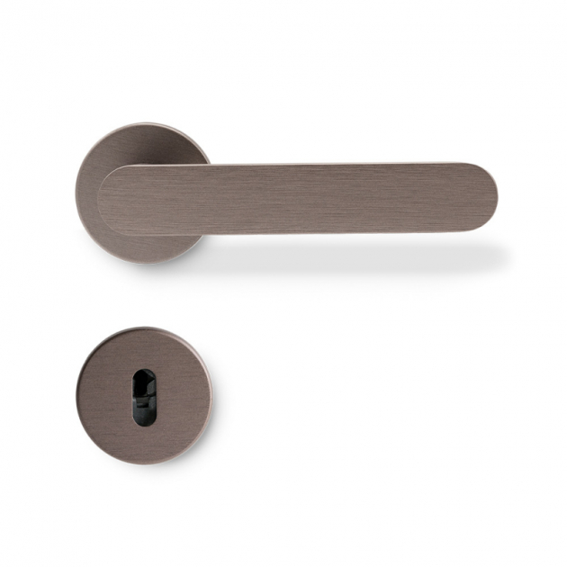 Door handle Vibe Plain - Dark bronze in the group Products / Door handles / Door handles at Beslag Design i Båstad Aktiebolag (vibe-plain-morkbrons)