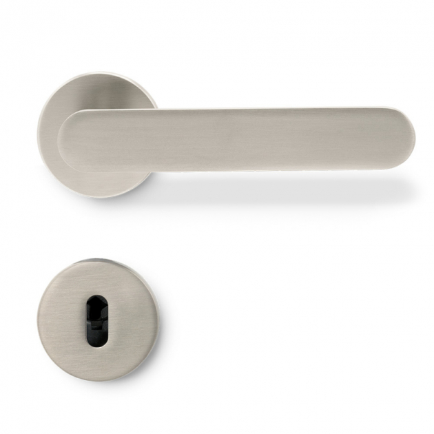 Door handle Vibe Plain - Stainless steel look in the group Products / Door handles / Door handles at Beslag Design i Båstad Aktiebolag (vibe-plain-rf-look)