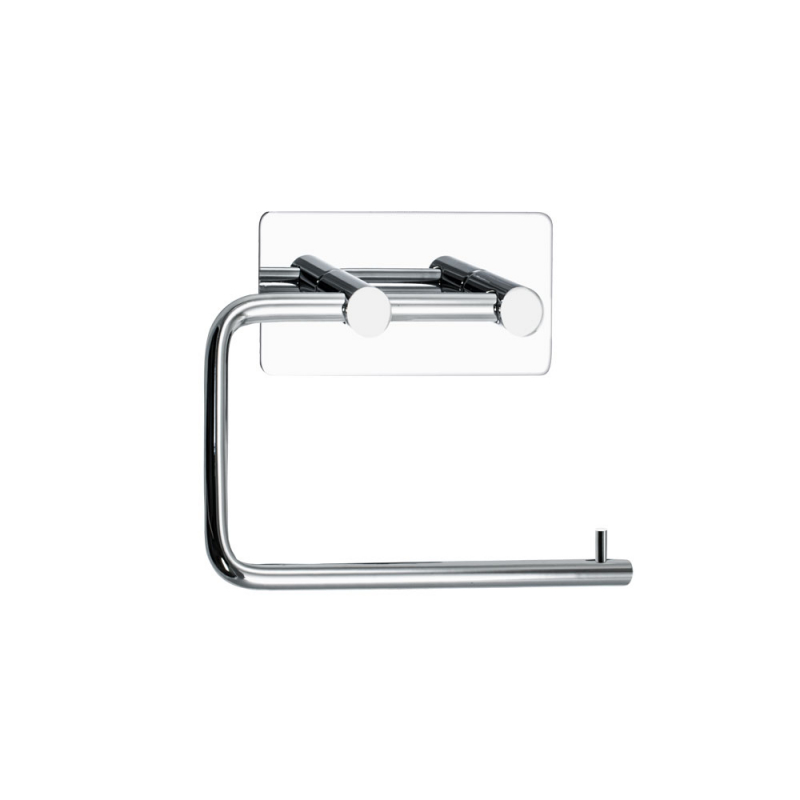 Chrome towel rail discount and toilet roll holder