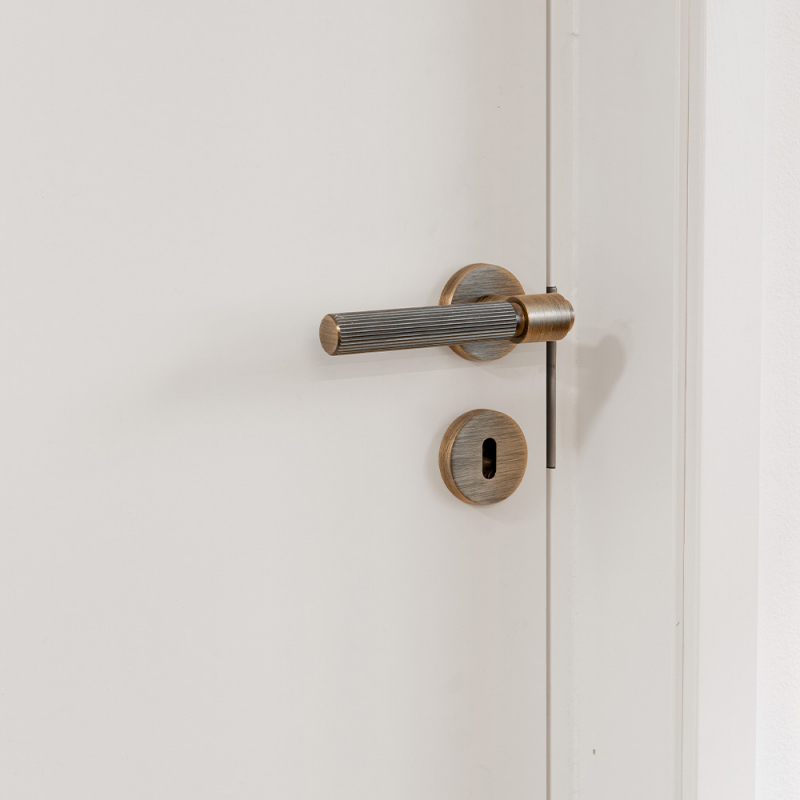 Door handle Helix 200 - Antique bronze, Door handle